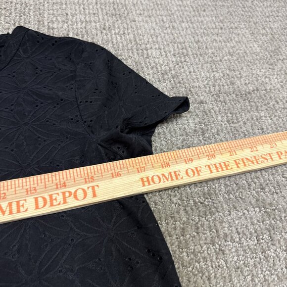 Gap Blouse Black Short Sleeve Women’s Size Small NWT - Picture 7 of 11